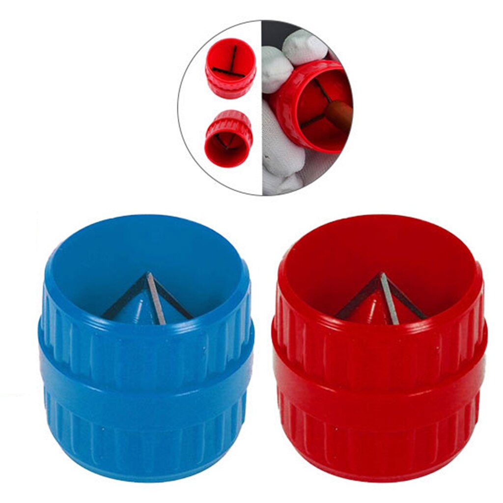 2 Stuks Pijp En Slangen Ruimer Red Inner-Outer Ruimer Buis Ontbramen Ruimer Tubing Afschuining Tool Voor Koper pvc Pijp