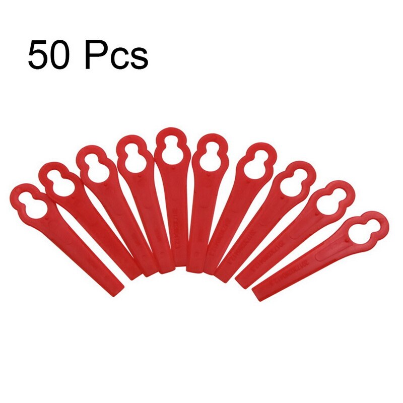 120Pcs For Florabest LIDL FRTA 20 A1 Lidl IAN 282232 Replacement Plastic Cutter Blades For Florabest Grass Trimmer Brushcutter: 50pcs red