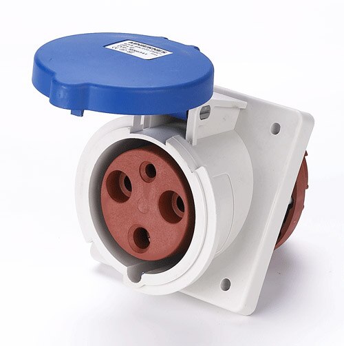 MN Industrial Plug and Socket 63A 3pole 4pole 5pole IP44 Wall Mounted Socket Panel Mounted Coupler NONWaterproof 220V 380V 415V