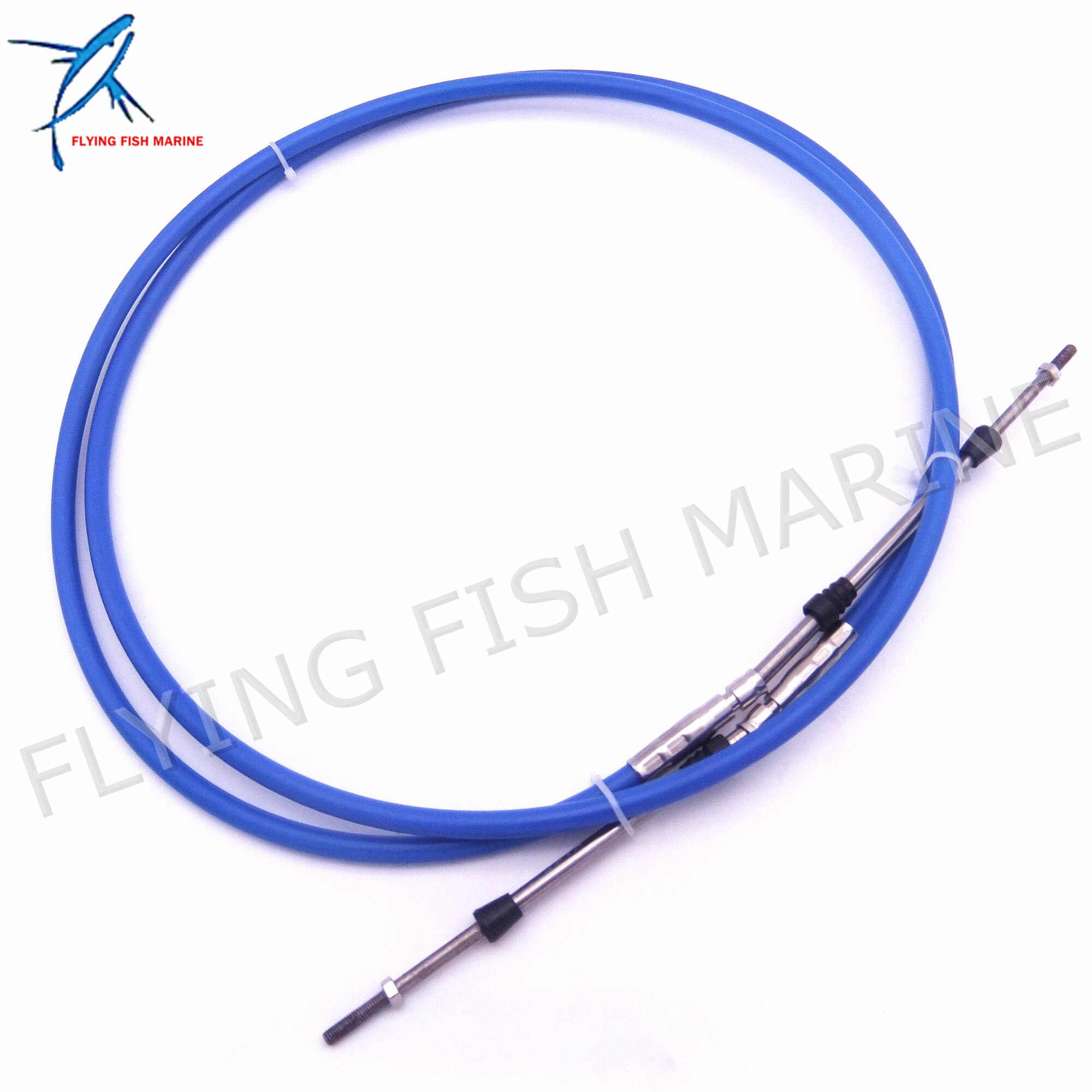 Boat Motor Steering System Outboard Engine ABA-CABLE-10-GY Remote Control Throttle Shift Cable 10ft for Yamaha 3.048m Blue