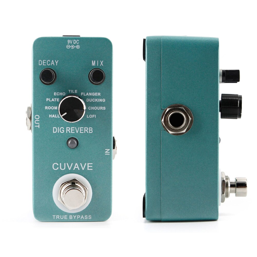 Cuvave Mini Digital Reverb Guitar Effect Pedal 9 R... – Grandado