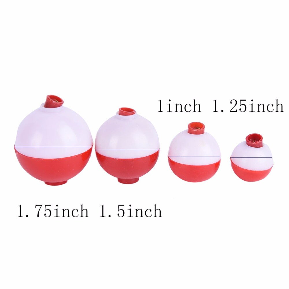 12 PCS Easy Catch ABS Plastic Fishing Float Ball Diameter 1inch 1.25inch 1.75inch 1.5inch Push Button Sea Fishing Floats Bobbers