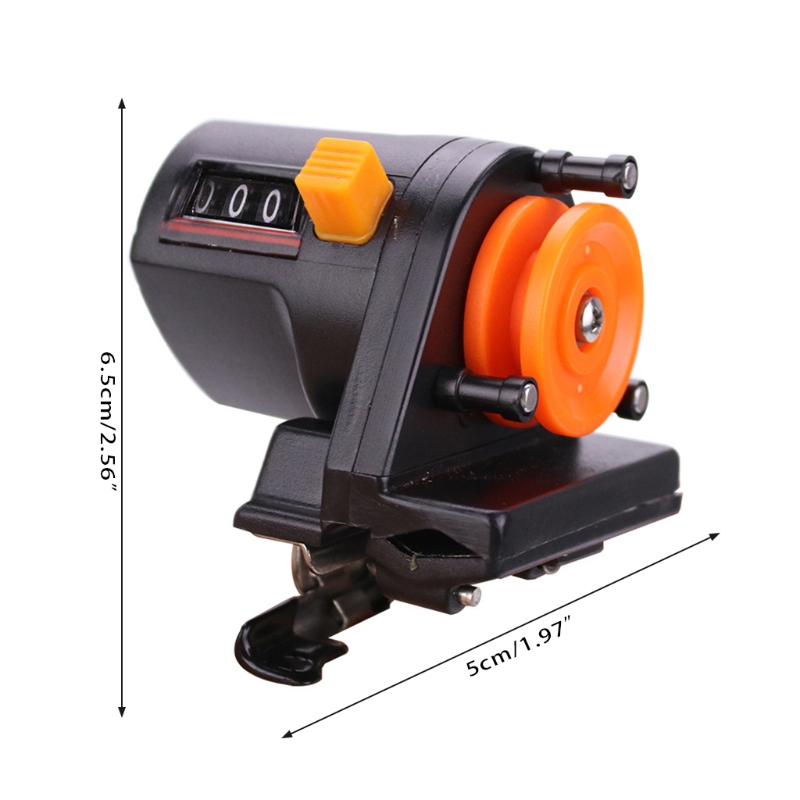 0-999M Counter Meter Recorder High Accuracy Fishing Depth Display Digital Reel Meter ABS Counter Gauge Line Count Tool