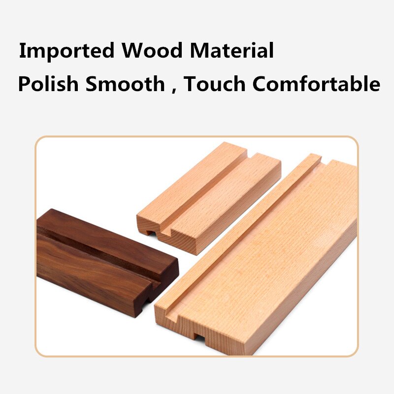 A6 Table Wooden Menu Paper Sign Holder Photo Picture Frame Walnut QR Code Price Sign Label Card Holder Display Stand