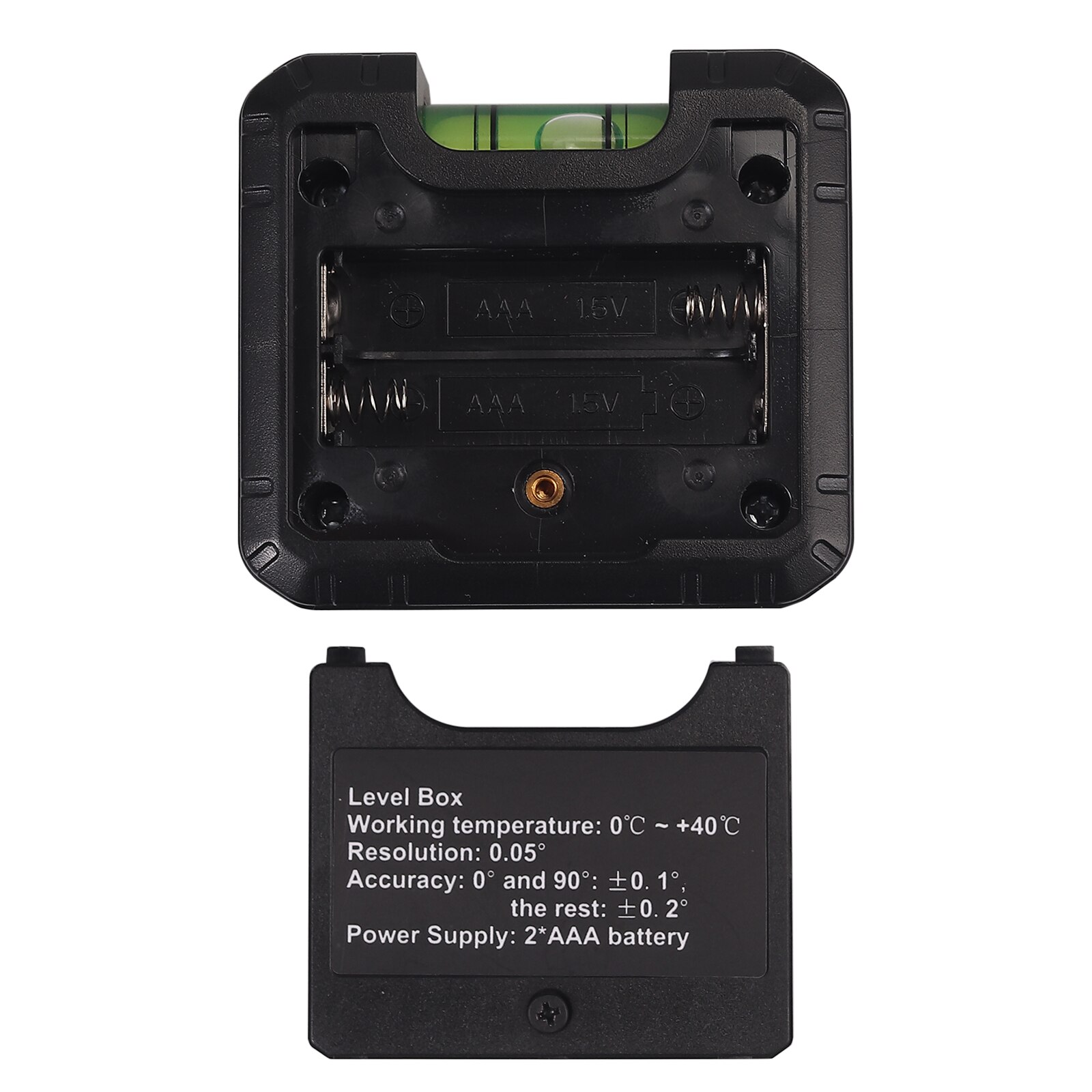 Digital Angle Gauge Level Box Protractor Angle Finder Inclinometer with Magnetic Base With level bubble vial Protractor Box