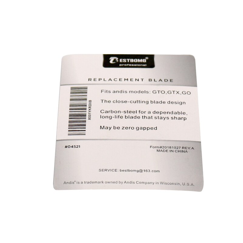 replacement blade for andis T-Outliner GTO,GO,SL,SLS,LS,LS2 (gold or Silver) hair clipper machine hair trimmer