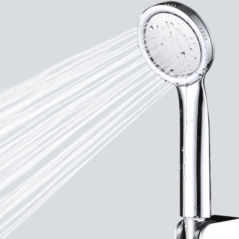Brusehoveder med tryk håndholdt fleksibelt brusehoved aftageligt badeværelse tilbehør bruserhovedsæt vandbesparende