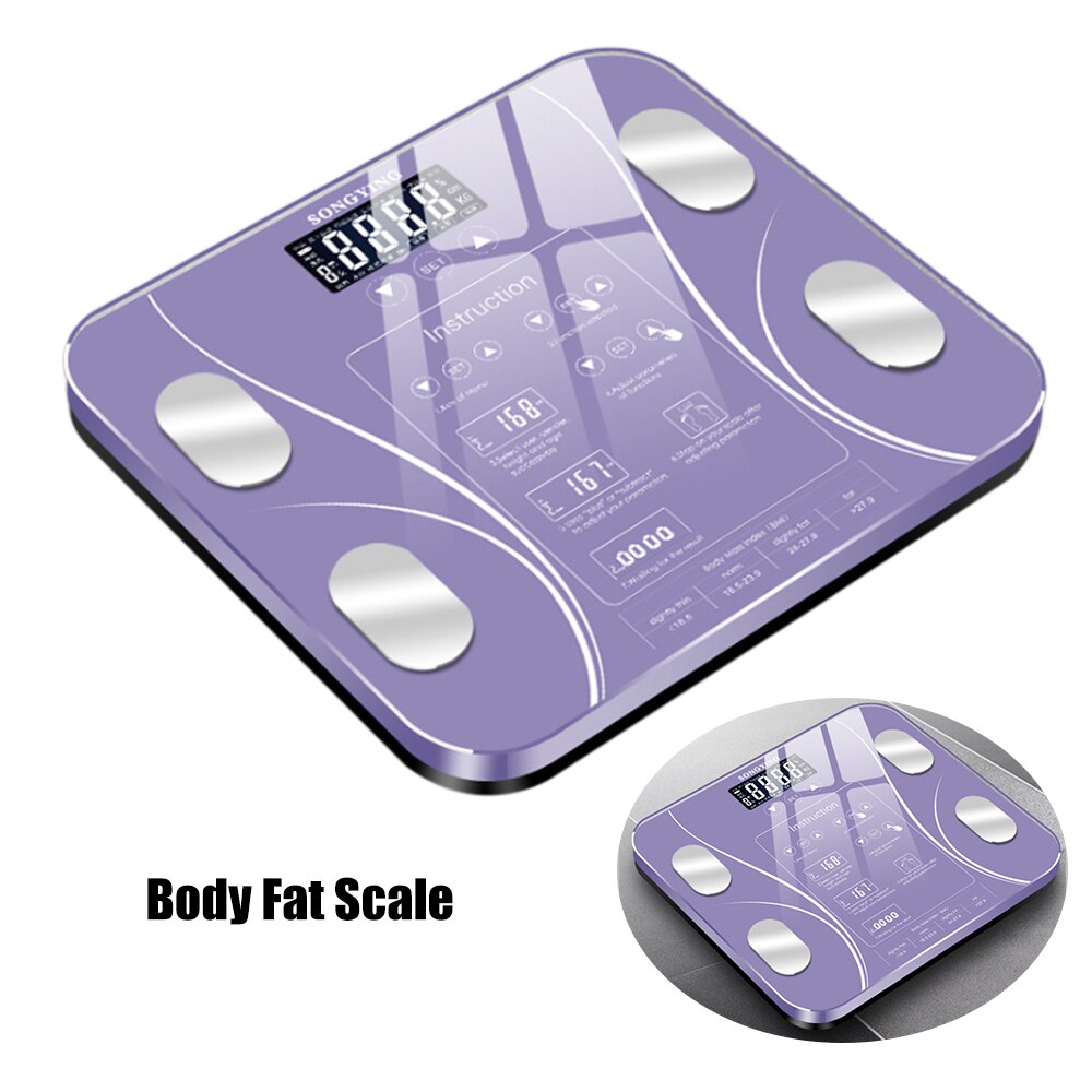 Body Fat Scales Intelligent Electronic Weight Scale Precision Digital BMI Water Mass Health Body Composition Analyzer Monitor