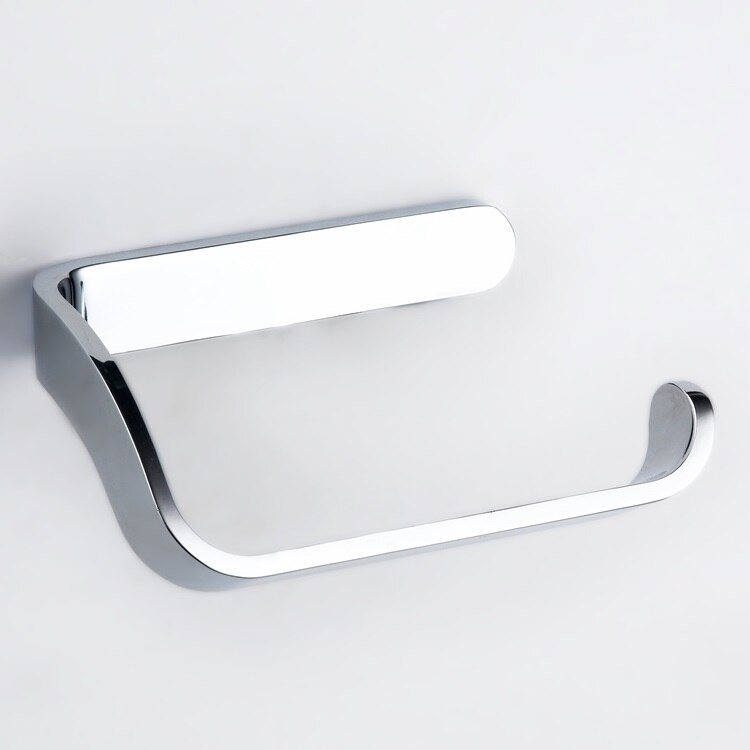 Black Toilet Paper Holder Chrome Toilet Roll Paper Holder Bathroom Accessories Wall Mounted: Chrome