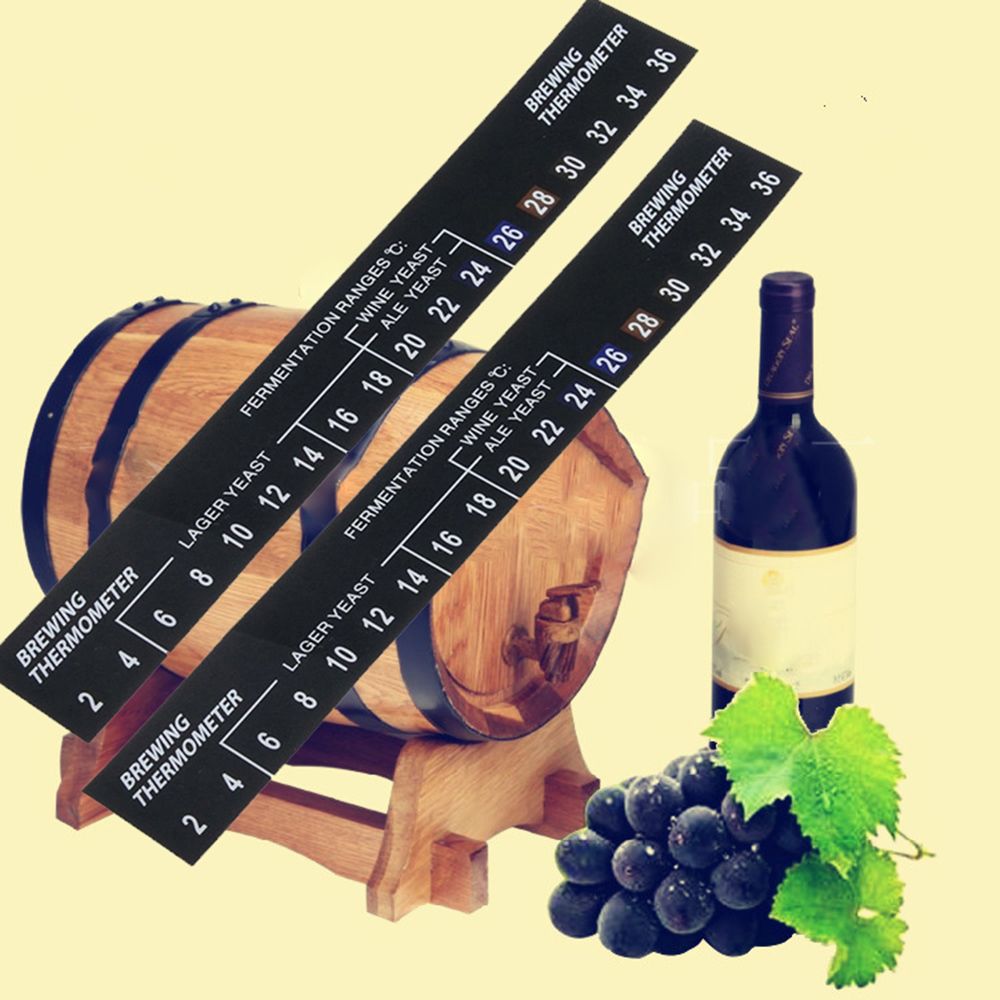 2C a 36C utili adesivi striscia strumento di fermentazione birra fermentatore liquore di vino birra termometro adesivo digitale
