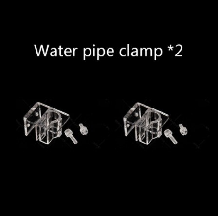 Aquarium Water Plant Fish Tank Glass Inflow Outflow Lily Pipe 12/16mm 16/22mm ，Surface Skimmer: Securing Clip2pcs / 17mm