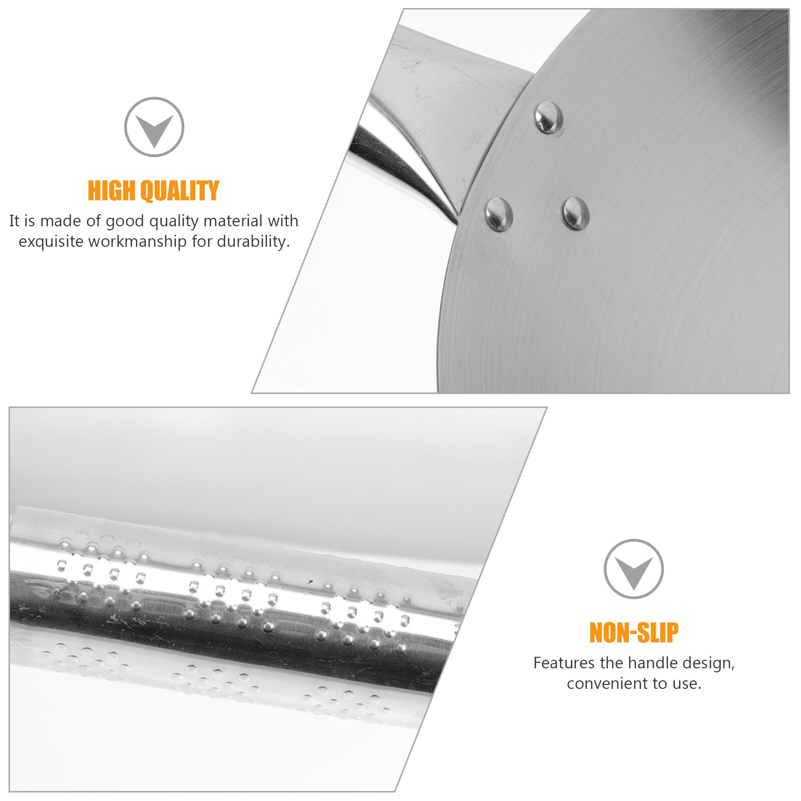 1Pc Rvs Wok Gasfornuis Universele Wok Huishoudelijke Non-stick Koekenpan