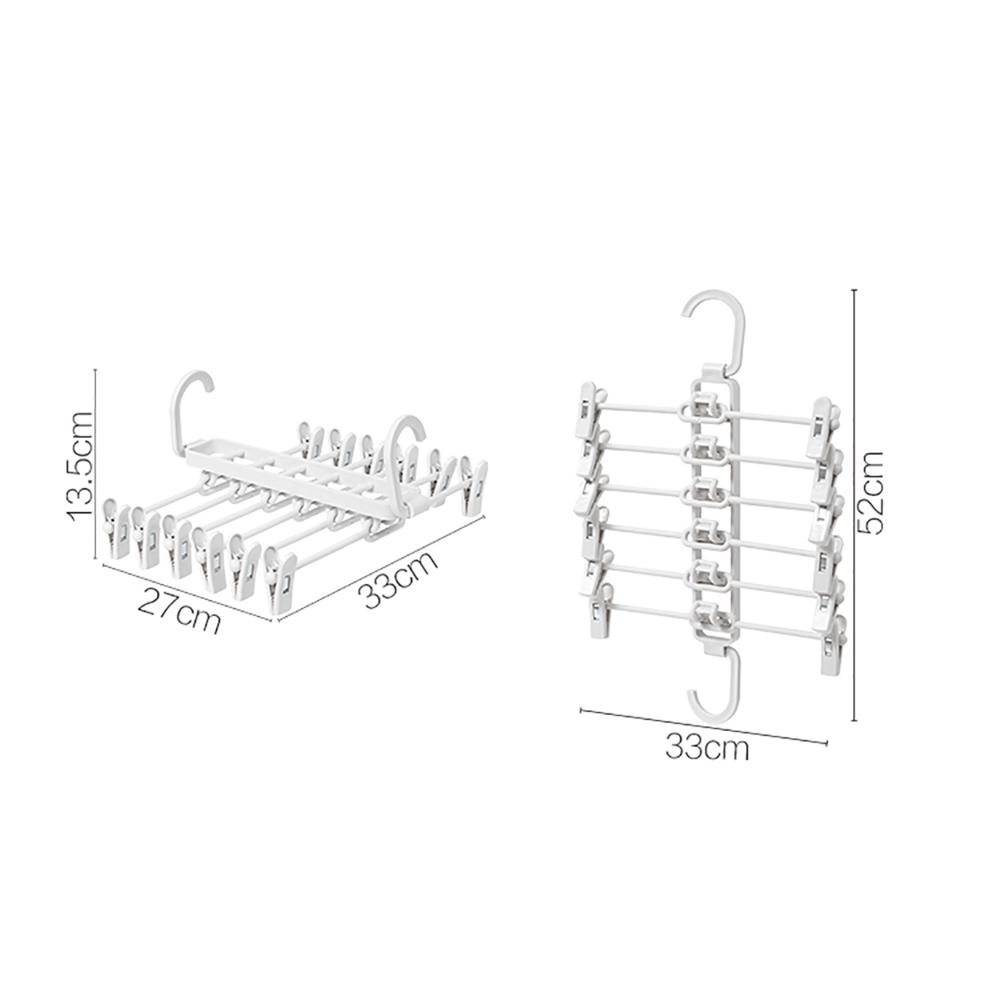 6 In 1 Multifunctionele Broek Rack Naadloze Kleding Magazijnstellingen Plastic Kleren Droog Rack Closet Organizer Broek: Default Title