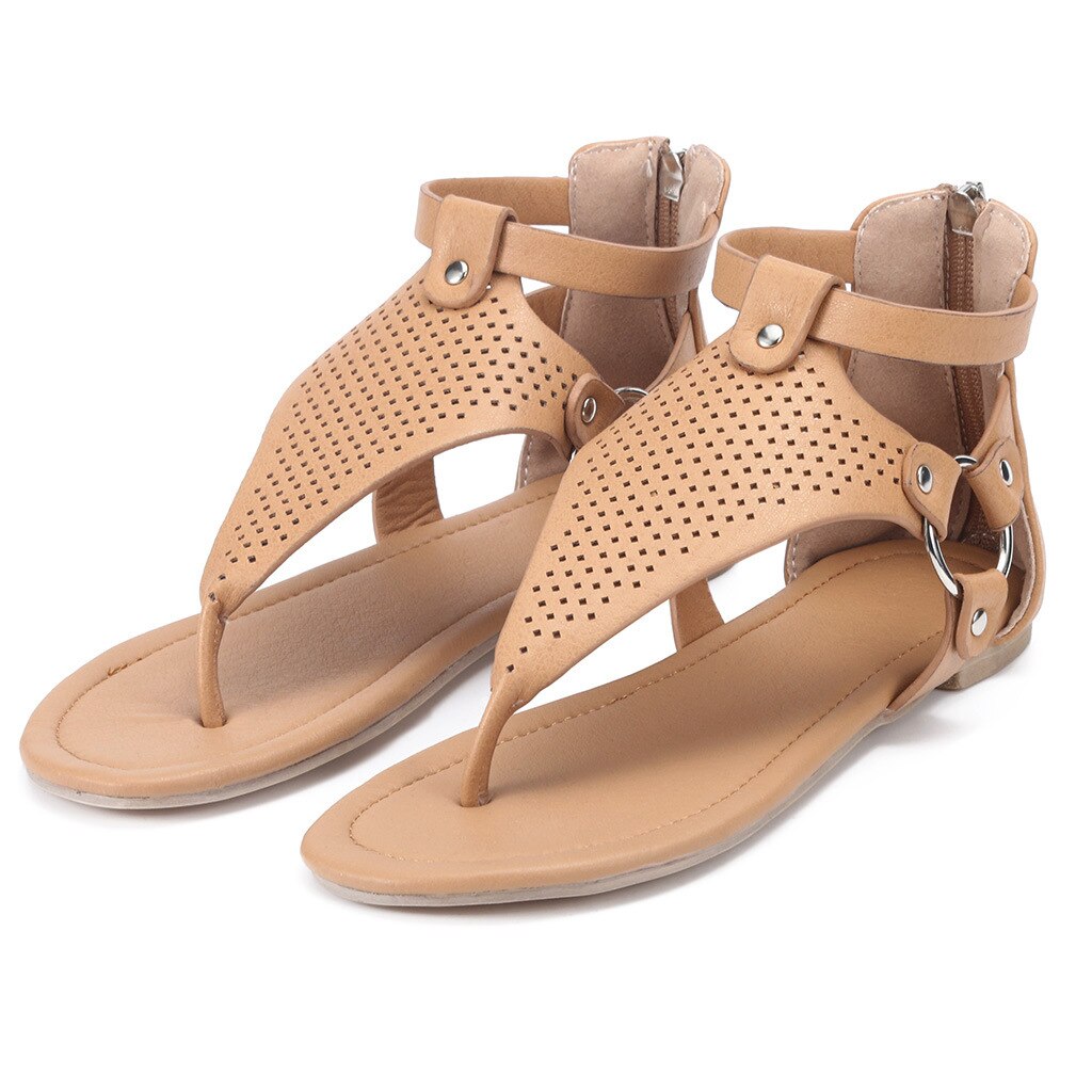 Women Sandals Women Summer Sandals Plus Size 43 Flat Sandals Female Flip Flop Casual Beach Shoes Ladies Gladiator