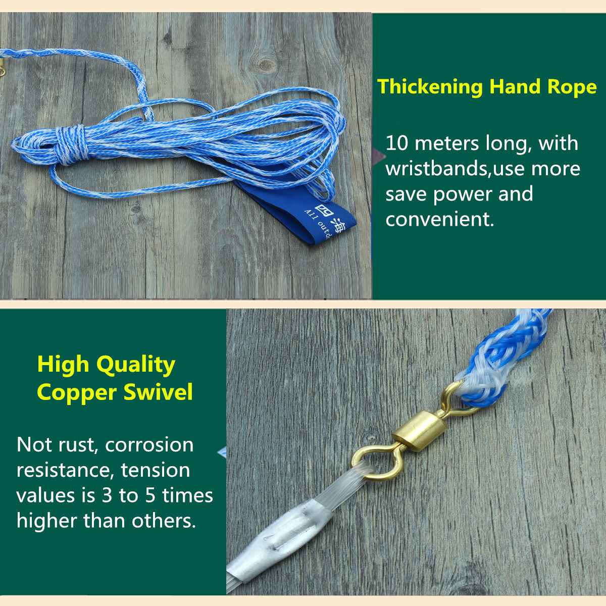 3meters Nylon Net Large Hand Cast Fishing Spin Network Bait Net w/Sinker Durable Carp Fishing Tackle Accessory