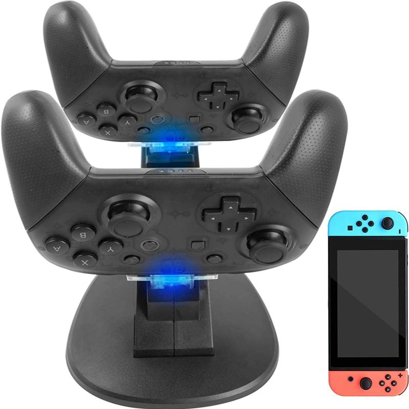 Voor nintendo switch pro controller oplader - dual controller oplader oplaadstation voor nintendo switch pro controller