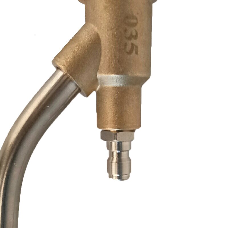 1/4Inch Copper Hose Pipe Joint Connector High Pressure Washer Sand Blasting Blaster Connection 21CM Sandblasting Hose Pipe Joint