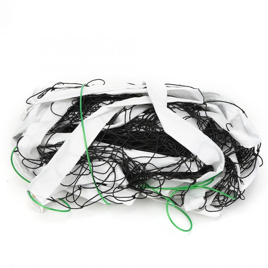 Standard beachvolley net 9.5 x 1m badminton volleyball net fire sider tykkere kanvas dækket kant beachvolley net