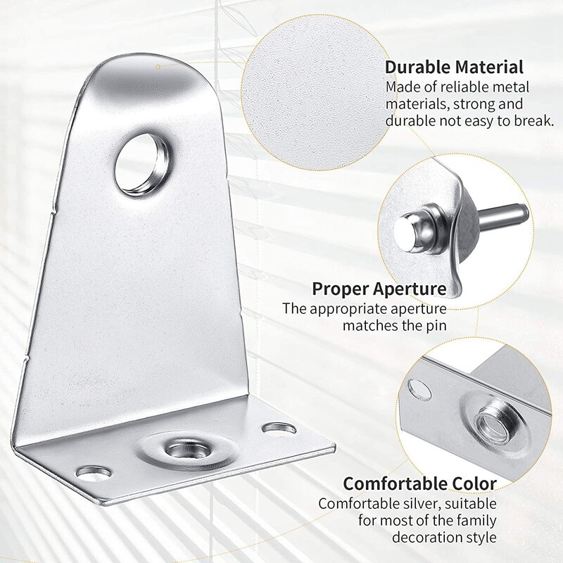 ! Soportes y pasadores de Metal para persiana, soportes de Metal, reemplazos para persianas horizontales, ventana
