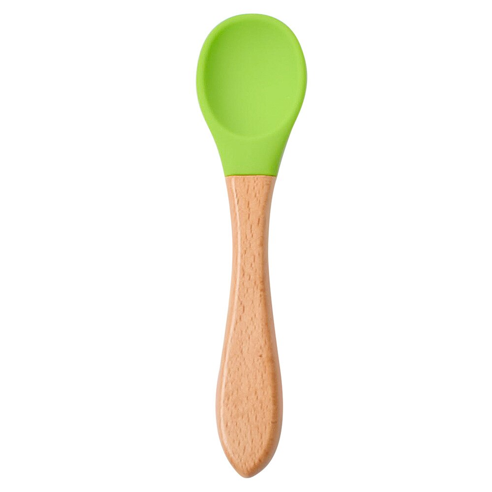 Cuchara de alimentación de bebé de silicona, cucharilla impermeable antideslizante, sin BPA, 1 Uds.: Y7