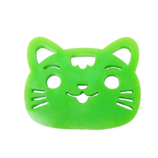 Pet Hair Remover Laundry Lint Catcher Washing Machine Hair Catcher Reusable Dog Hair Remover for Laundry Dog Hair Catcher: green cat