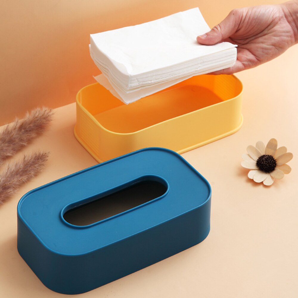 Keuken Plastic Tissue Box Servet Houder Case Eenvoudige Stijlvolle Doos Tissue Houder Tissue Houder Thuis Woonkamer Creatieve Papier Doos
