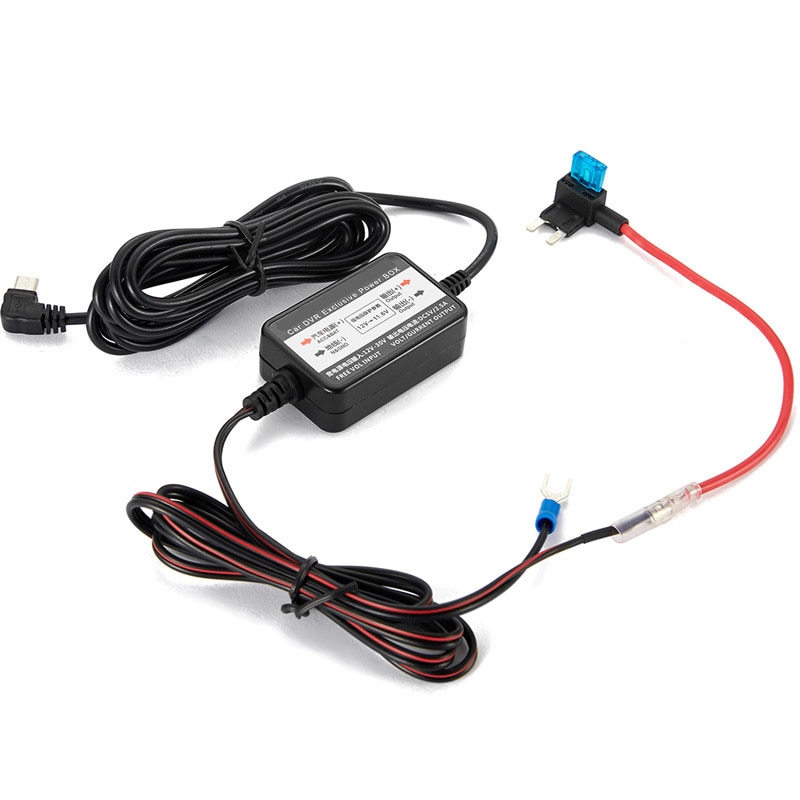 TIOODRE USB Car Buck Line Dash Cam Charger Adapter Hard Wire Kit 12v To 5v Driving Recorder USB Step-Down Cable: The trumpet