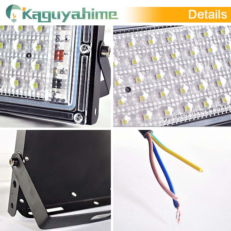 =(K)= LED Flood Light 50W 100W RGB Floodlight 220V LED Street Reflector Spot Lamp waterproof IP65 outdoor Lighting led spotlight