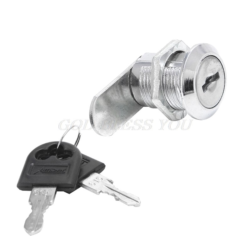 10-30mm Cam Lock Filing Cabinet Post Mailbox Drawer Cupboard Locker 2 Key