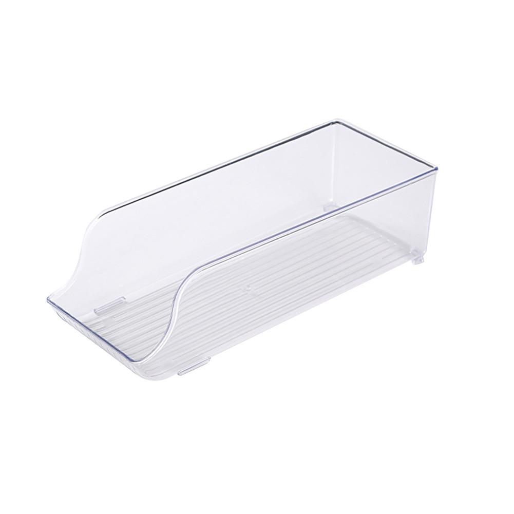 Clear Pantry Organizer Bins Household Plastic Food Storage Basket Box For Kitchen Countertops Cabinets Refrigerator Freezer: 35 x 14 x 10.4cm