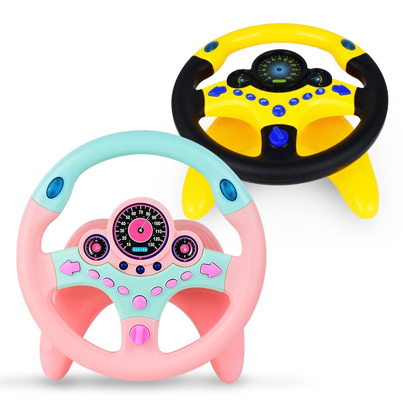 Simulatie Rijden Geluid Muziek Speelgoed Kinderen Stuurwiel Speelgoed Met Licht Grappige Educatief Baby Elektronische Reizen Kinderen Speelgoed