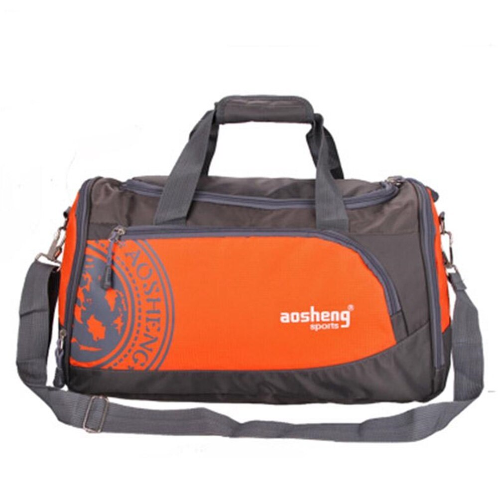 SPORTSHUB Large Size Sport Bags Men Fitness Waterproof Bag Nylon Outdoor Portable Gym Training Bag SB0012: Orange