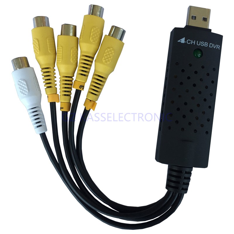 video capture card, convert analog video audio to digital format via computer, easy to operation,