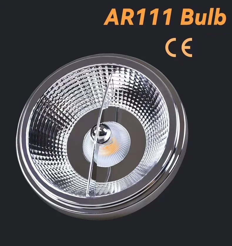 Luz Led AR111 regulable 12W COB LED GU10 G53 lámpara reflectora QR111 ES111 bombilla de luz 12V AC 85-265V