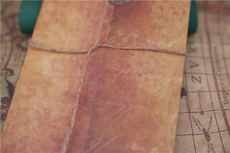 10pcs/lot Thickened retro printed kraft envelope packaging bag No. 5 envelope of business envelope Envelope