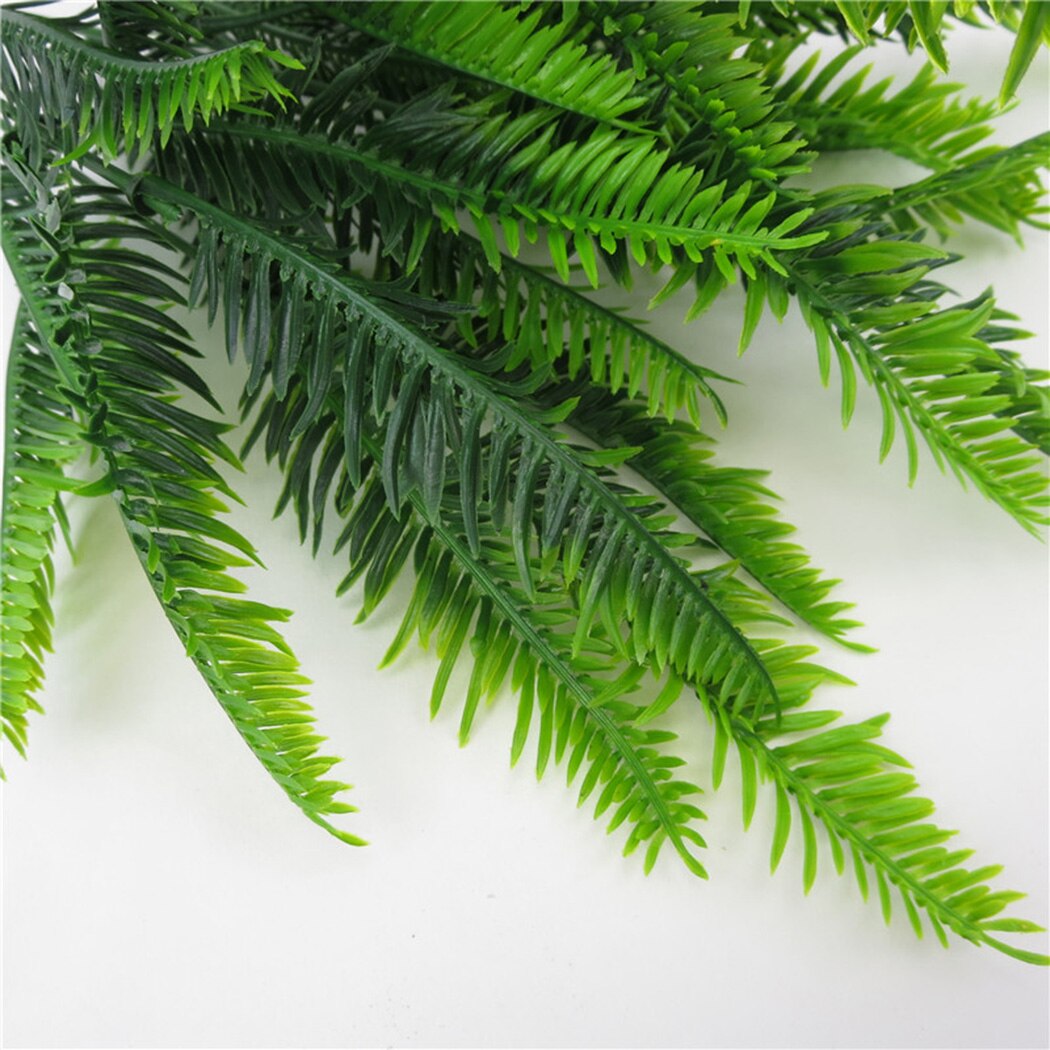 1PC Artificial Fern 7-Fork Artificial Persian Leaf Plant DIY Artificial Fern Bush Faux Plant For Wedding Fern Floral Decor
