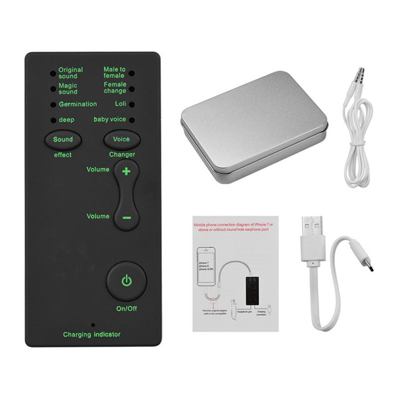 Voice Changer 7 Different Sound Changes Device for Computer Laptop Mobile Phone
