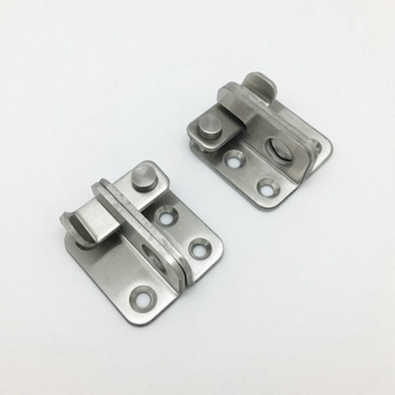 2.8MM Thickening Bolt Lock Hardware Stainless Steel Home Gate Guard Home Safety Security Anti-theft Door