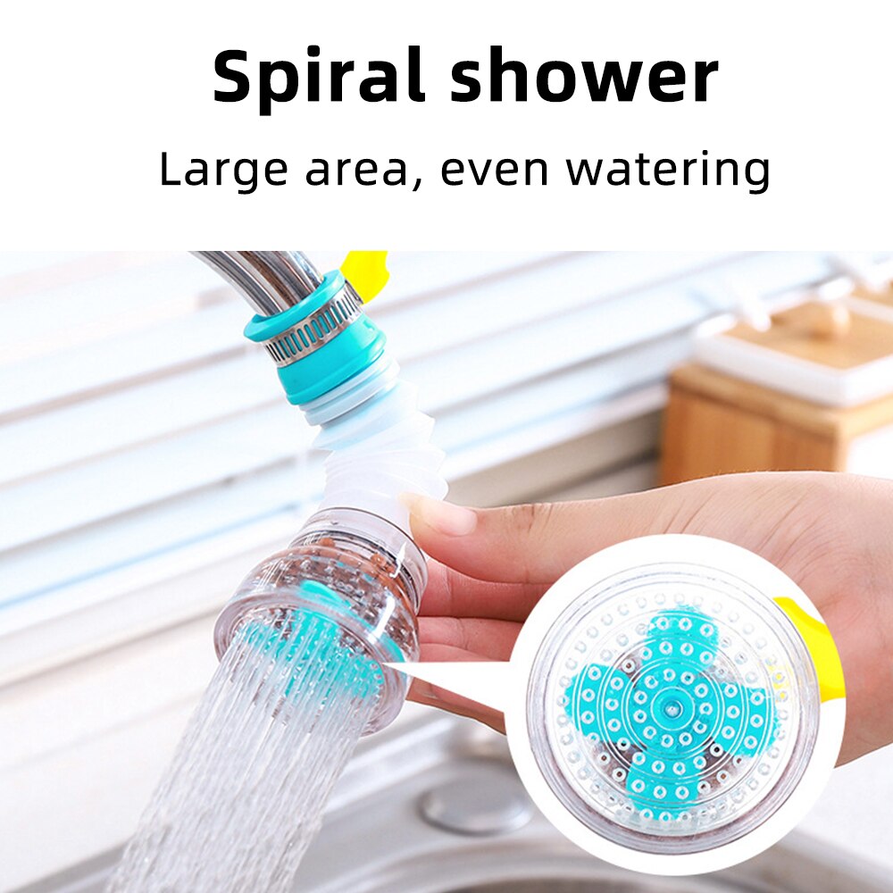 Kitchen Faucet Tap Filter 360 Rotation Adjustable Flexible Water Purifier Activated Carbon Water Saving Sprayer Diffuser