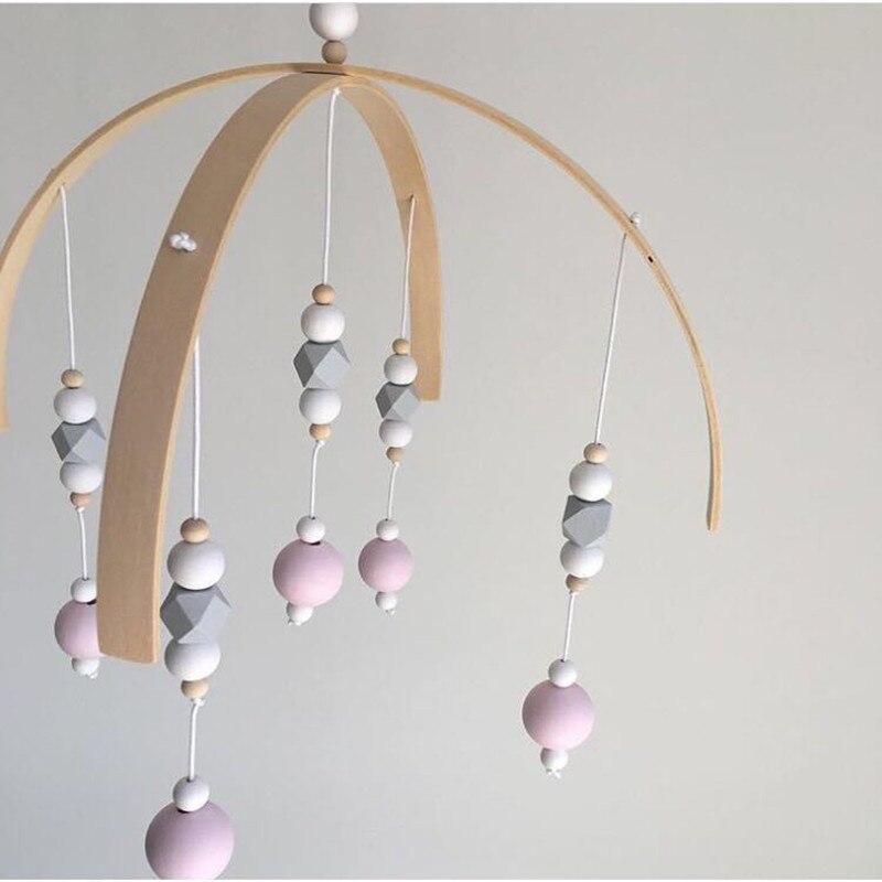 52 Cm * 32 Cm Diy Macaron Kleur Houten Bal Decor Banner Babykamer Decoratie Beddengoed Bumpers Kids Party Ballen kids Girls Room Decor