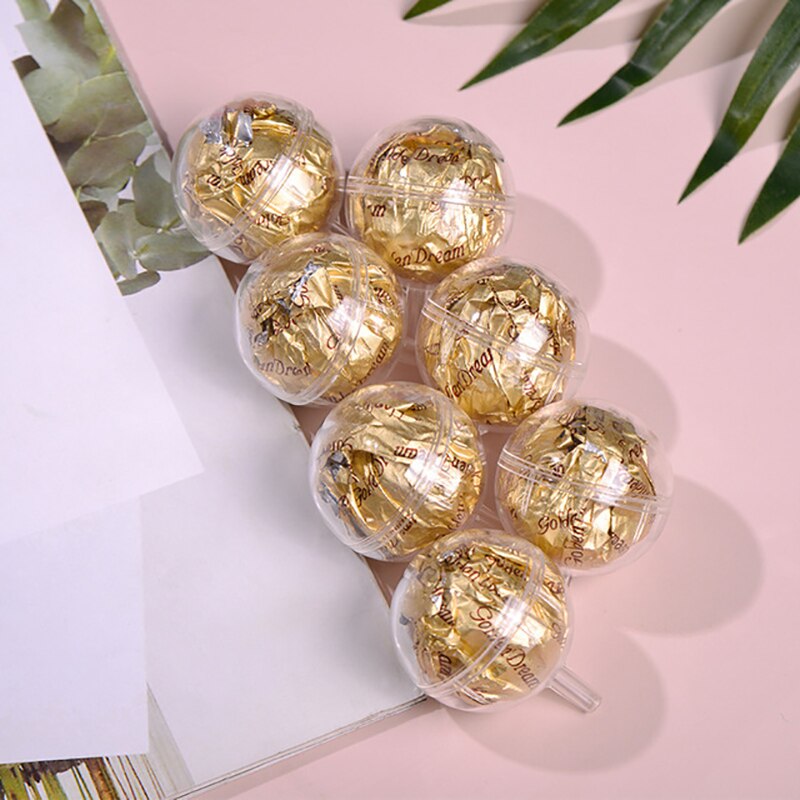 50/10Pc Clear Chocolade Doos Truffel Liner Bloem Bonbondoos Boeket Chocolade Bal Houder Case Valentijnsdag party Decor