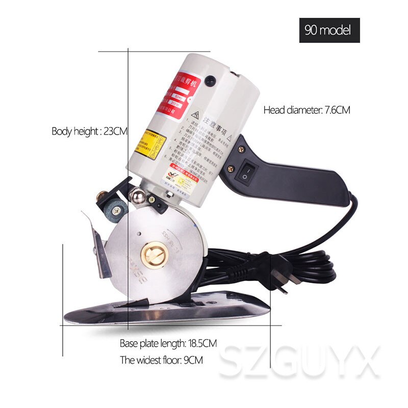 Commercial multifunctional cloth clothing electric scissors Electric round knife cutting machine Hand-held cloth cutting machine