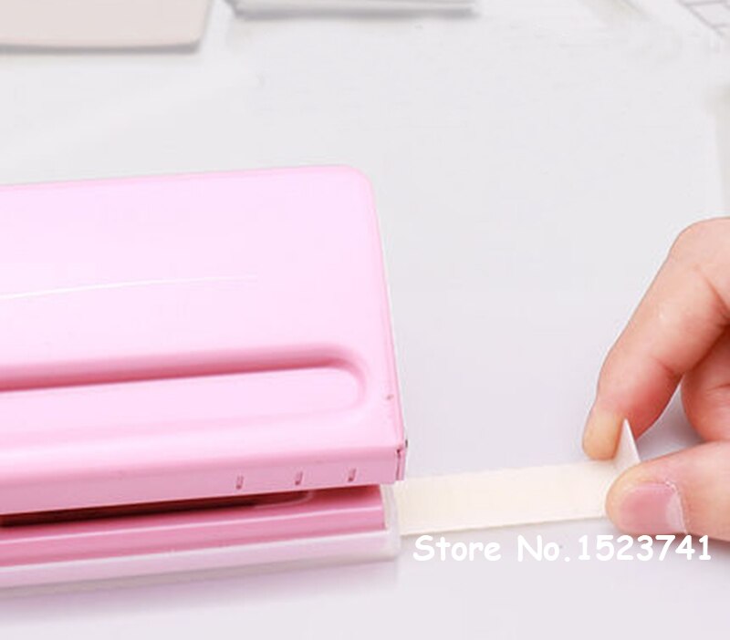 Perforator Metal 6 Hole Punch Blue Craft Puncher Paper Cutter Adjustable DIY A4 A5 A6 Loose-Leaf Punch Scrapbooking Statione