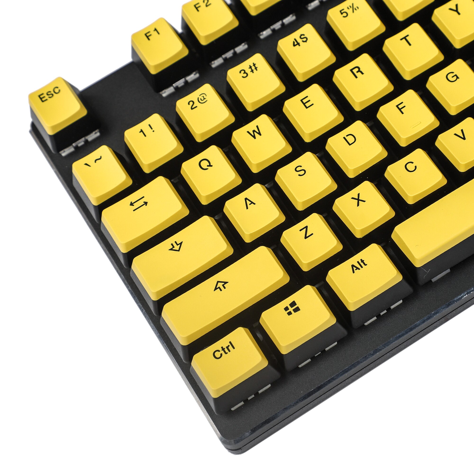 YMDK 104 108 PBT OEM Profile Coffee Yellow White Pudding Keyset For MX Mechanical Keyboard Non Shine Through