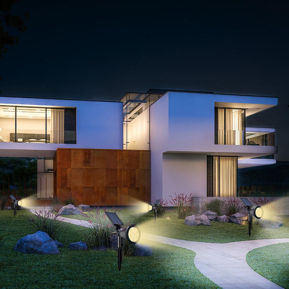 7 Led Solar Power Tuin Lamp Kleurrijke Spotlight Verstelbare Outdoor Waterdicht Gazon Landschap Straatverlichting Muur Spot Lamp