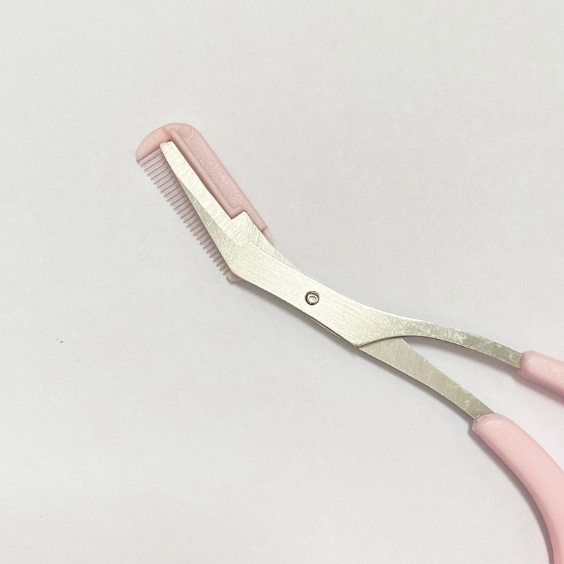 Augenbrauen-Trimm messer Augenbrauen-Gesichts rasierer für Frauen Beruf elle Augenbrauen schere mit Kamm-Brauenschneider-Schaber accesso