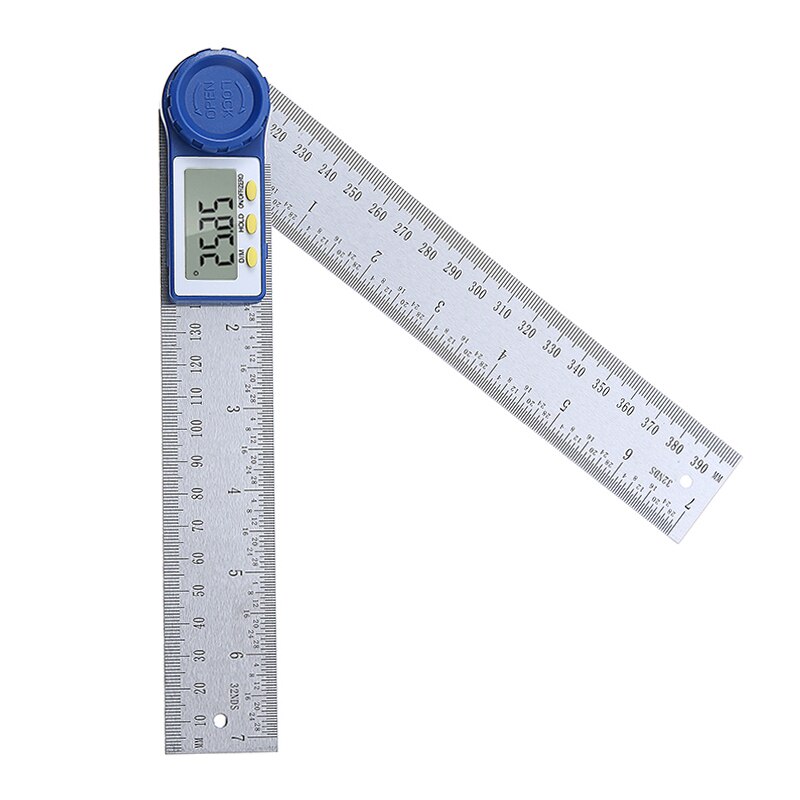 200mm Digital Protractor 360 Degree Angle Finder Stainless Steel Inclinometer Digital Scale Electronic Level Ruler Goniometer
