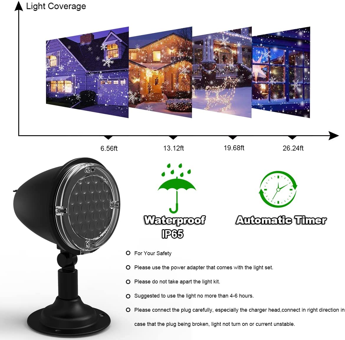 Zewnętrzna lampa projekcyjna w kształcie płatka śniegu + lampa projekcyjna zorza polarna doprowadziło laserowa lampka nocna świąteczna atmosfera dekoracja świąteczna!