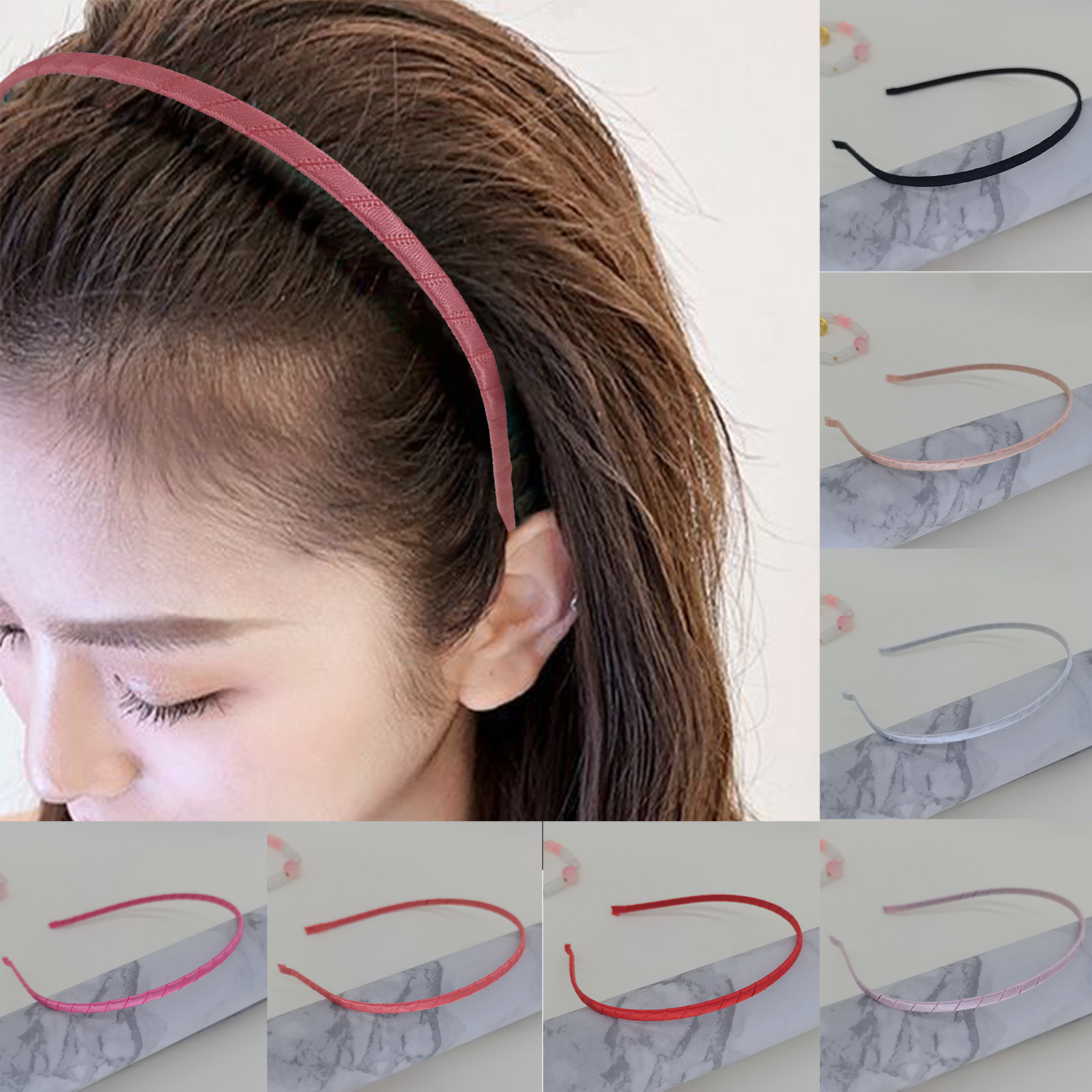 1 Stuks Diy Blanco Hoofdbanden 5Mm Smalle Dunne Haar Hoepel Hoofdband Metalen Haarband Haaraccessoires Metalen Basis Voor Vrouwen Meisjes