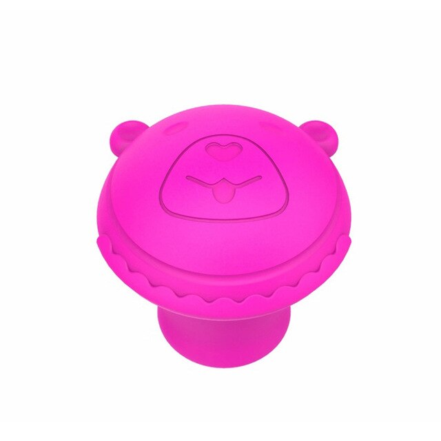 Ins Face Lift Skin Firming V Shape Exerciser Instrument Face Slimming Tool Cute Portable Anti Wrinkle Mouth Exercise Tool: Rose Red
